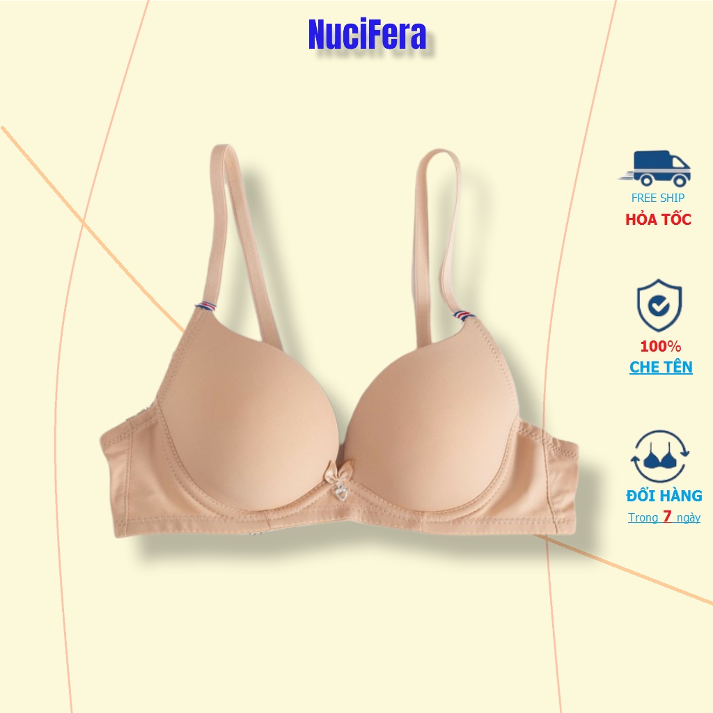 Áo lót nữ có gọng chất cotton nâng ngực chống chảy xệ S26_ NuciFera