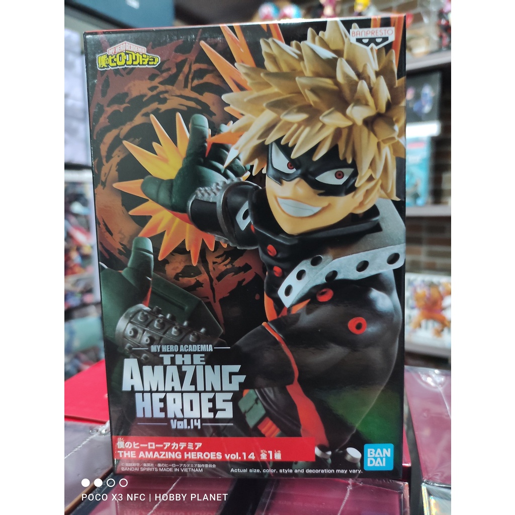 Mô Hình Figure Chính Hãng Anime My Hero Academia, Bakugou Katsuki, The Amazing Heroes (Vol.14) (Bandai Spirits)