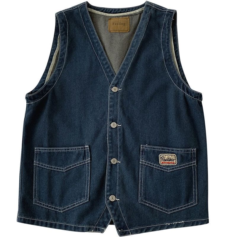Áo Denim Không Tay Thiết Kế Mới Thời Trang Mùa Hè Theo Phong Cách Hàn Quốc Cho Nữ