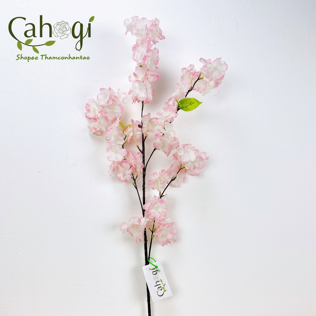 Cành Hoa Đào Giả 75cm Làm Cây Đào Giả