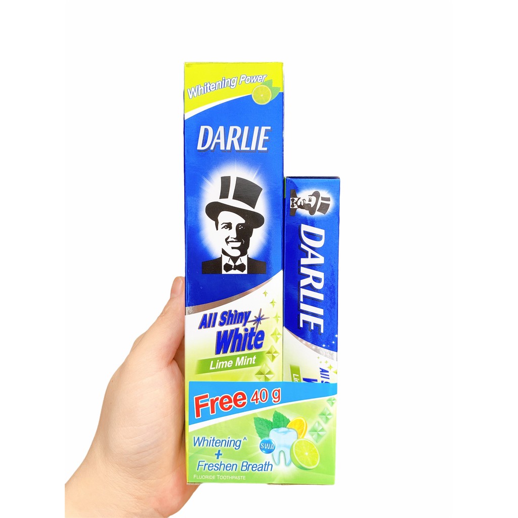 Kem đánh răng Darlie Lime Mint 140g tặng thêm hộp 40g