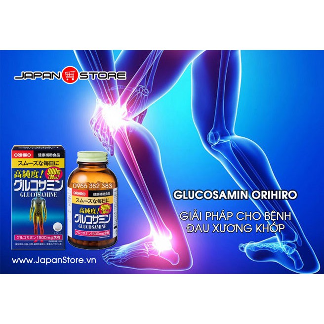 Viên uống Glucosamine 900 viên Nhật Bản, glucosamine 950 viên Nhật Bản