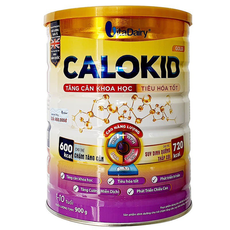 Sữa CALOKID Gold 900g Cho trẻ từ 1-10 tuổi