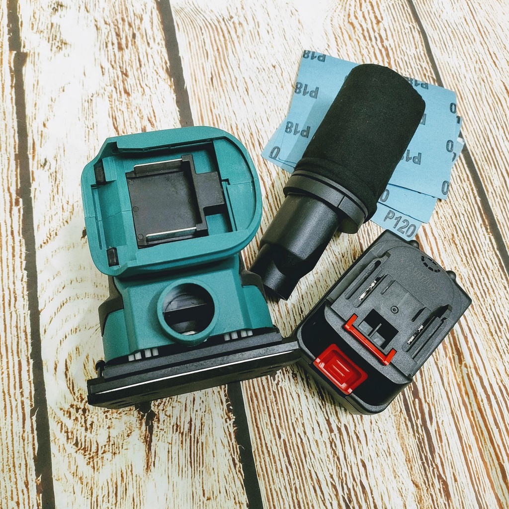 SV Máy chà nhám rung mặt vuông động cơ không chổi than dùng pin 18V - 21V