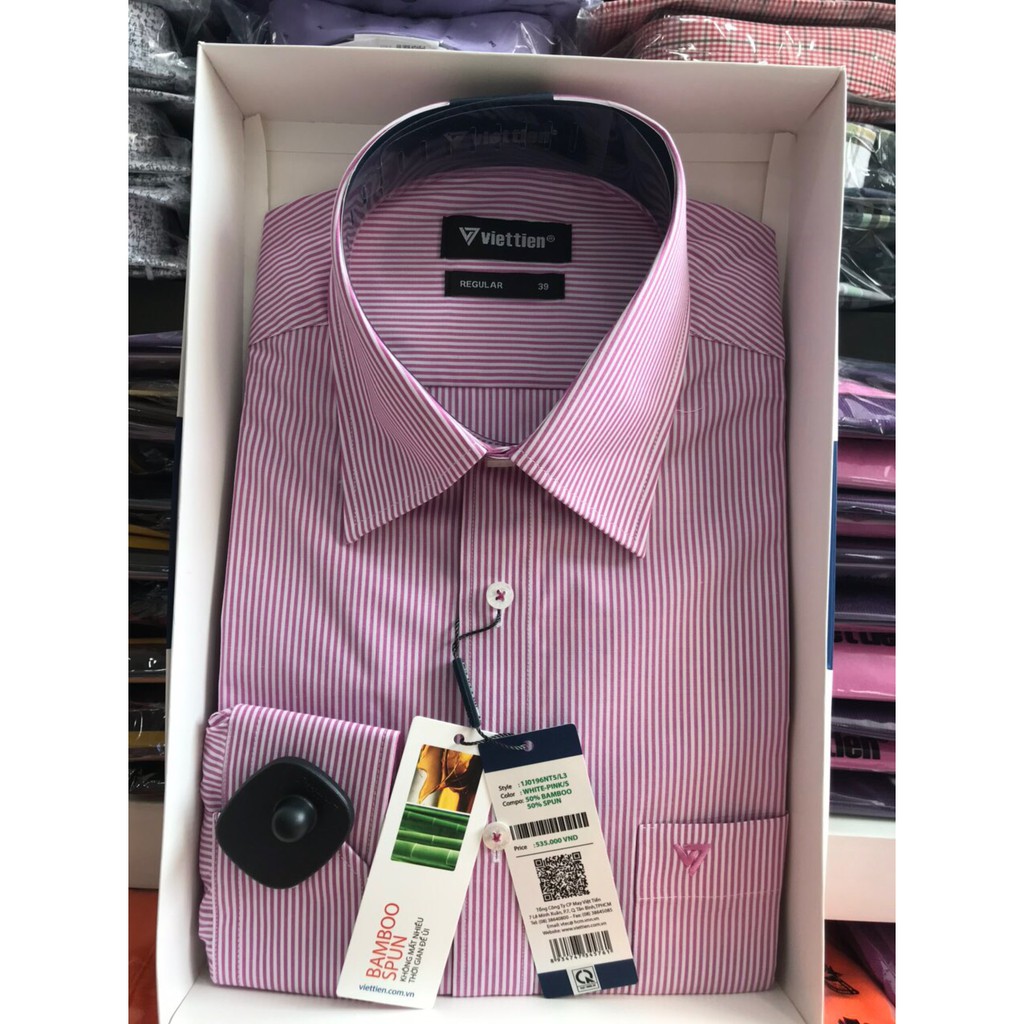 Áo sơ mi dài tay hiệu Việt Tiến