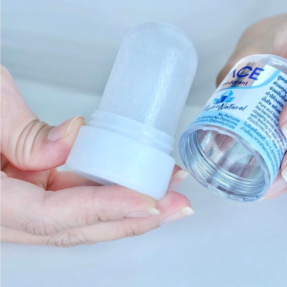 Lăn khử mùi từ phèn chua Grace Thái Lan dạng đá khử mùi 24 tiếng nhiều mùi hương