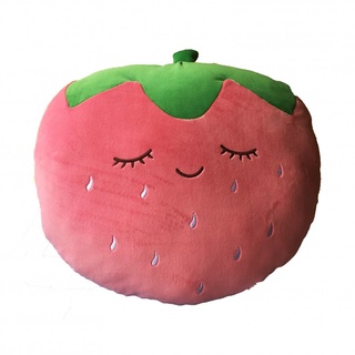 GỐI ÔM TRÁI DÂU NHẮM MẮT DỄ THƯƠNG, GỐI TỰA LƯNG THÚ BÔNG QUẢ DÂU TÂY SIÊU MỀM ÊM (40CM) HÀNG CAO CẤP