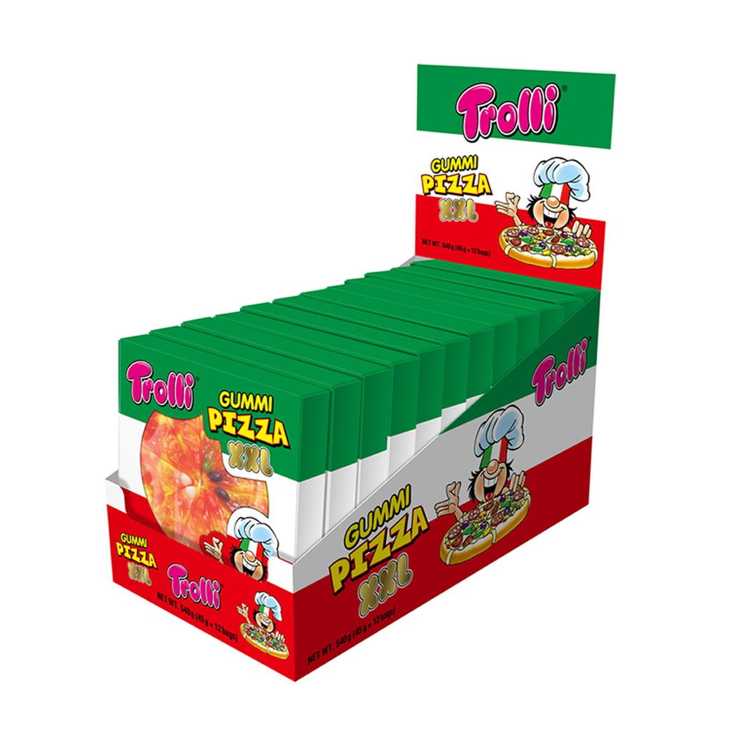 Kẹo dẻo Trolli Pizza XXL hộp lớn 45gr