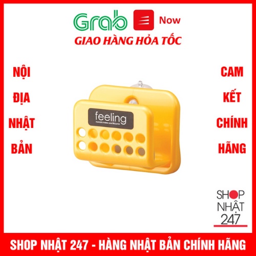 Giá đựng miếng cọ vệ sinh nhà bếp Feeling màu cam Nội địa Nhật Bản