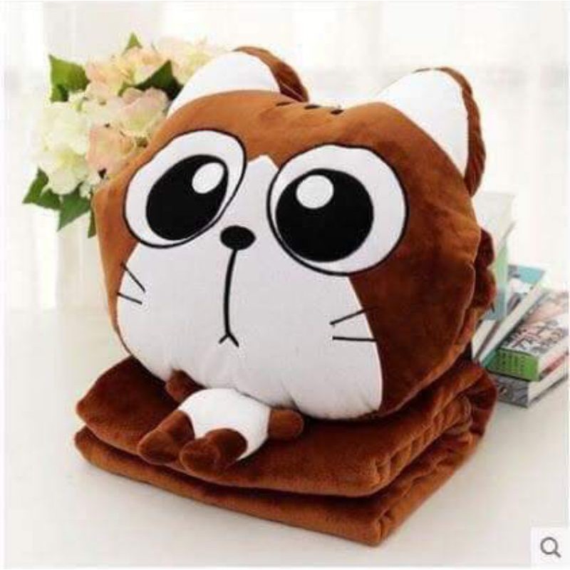 Gối chăn hình mèo dễ thương 160x110cm,,,