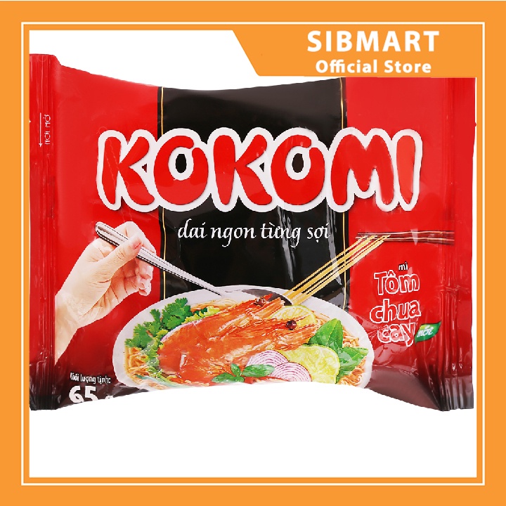 [ MÓN NGON MỖI NGÀY ] Mì tôm kokomi 65g - Sinmart Official Store - SX0002
