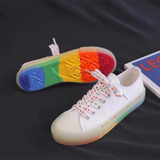 Giầy nữ sneaker cầu vồng sắc màu