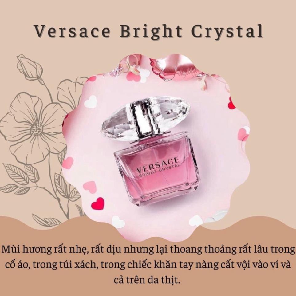 Mẫu thử nước hoa nữ Versace Bright Crystal EDT thanh mát năng động 10ml - VIP