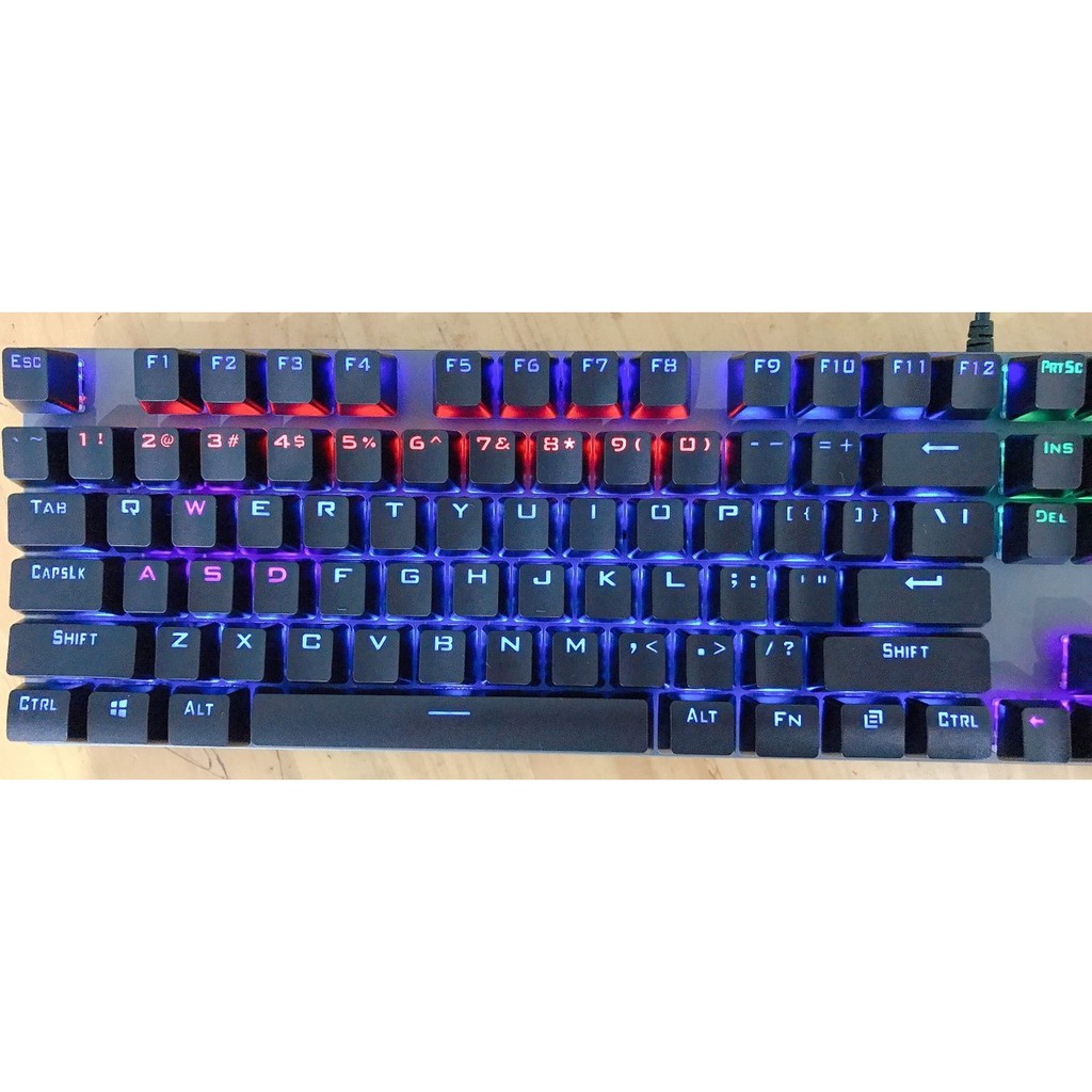 BÀN PHÍM CƠ CHUYÊN GAMING K60 VỚI LED RGB NHIỀU MÀU SIÊU ĐẸP