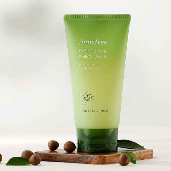 Gel Tẩy Tế Bào Chết Toàn Thân Tái Tạo Tế Bào Da Mới Innisfree Green Tea Pure Body Gel Scrub 150ml