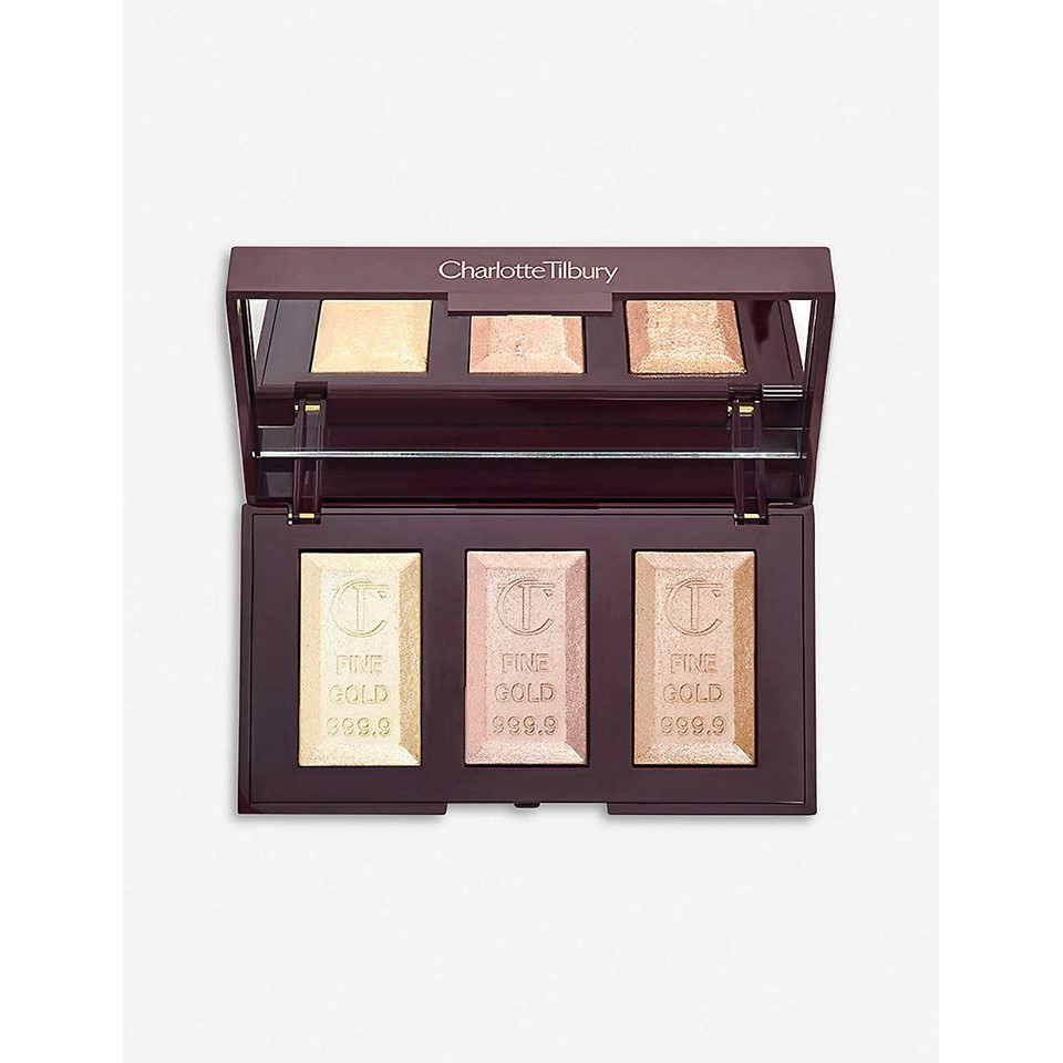 PHẤN BẮT SÁNG TONE VÀNG ÁNH ĐỒNG 3 Ô CHARLOTTE TILBURY BAR OF GOLD PALETTE CHÍNH HÃNG - 3660