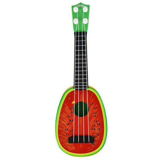 Đàn guitar cho bé làm quen tập luyện hoạ tiết hình trái cây vừa học vừa chơi