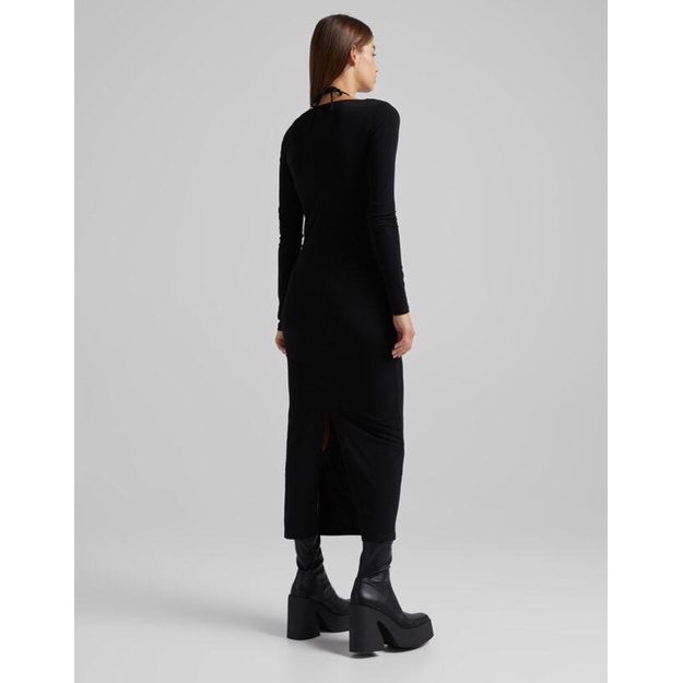 ĐẦM MIDI BERSHKA CỘT DÂY SEXY