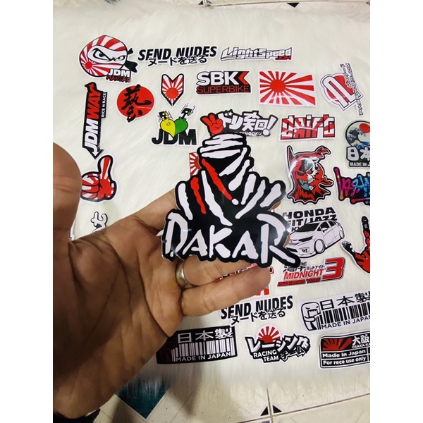 [Set 40 cái] Sticker dán xe, mũ bảo hiểm, vali, laptop, điện thoại, trang trí... chống thấm nước