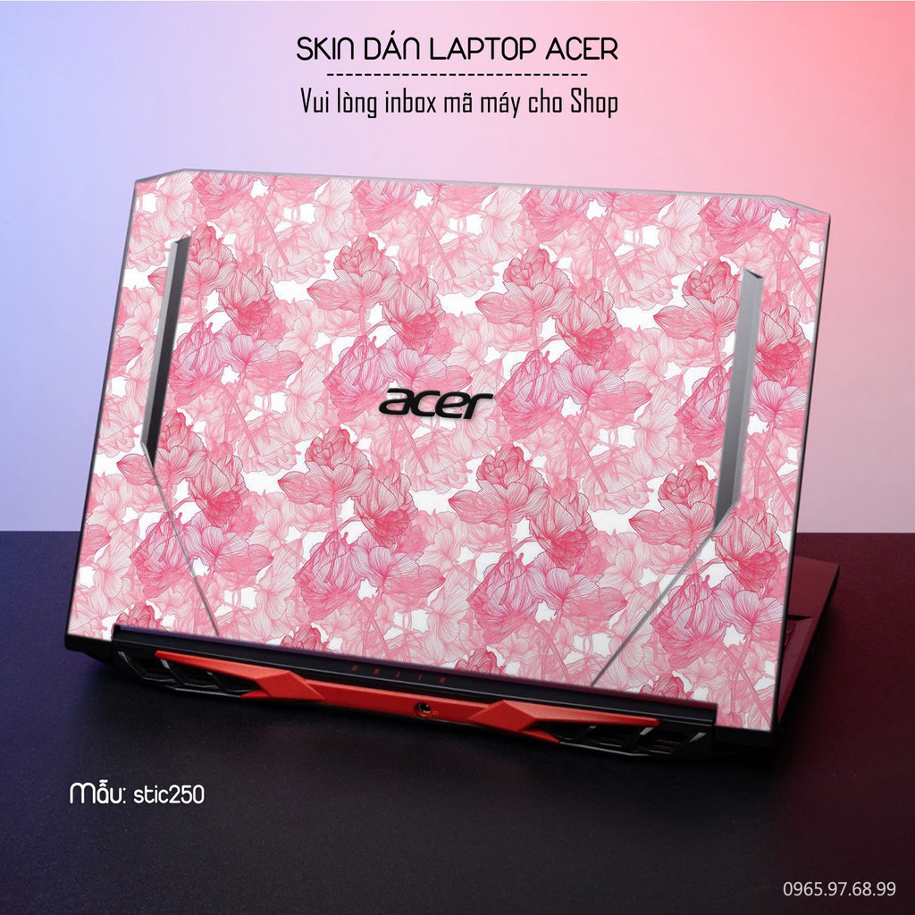 Skin dán Laptop Acer in hình hoa hồng stic250 (inbox mã máy cho Shop)