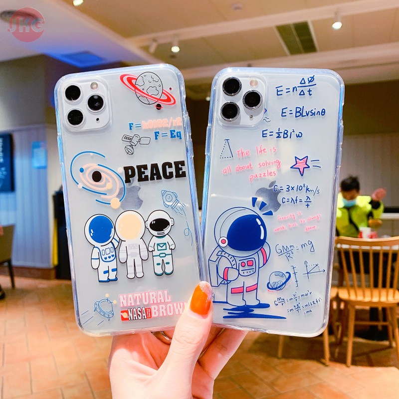 Ốp Lưng Họa Tiết Phi Hành Gia Độc Đáo Cho Iphone 12 Mini 11 Pro Max Xs Max Xr 6 7 8 Plus Iphone 5 4