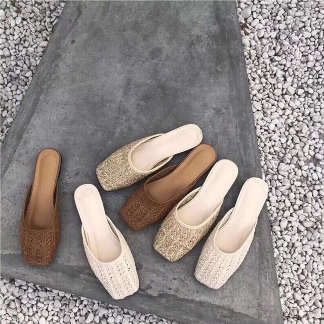 Sục vải cói hoa văn sz 35-39