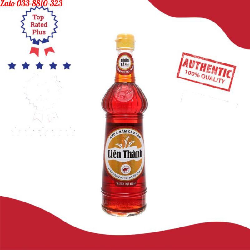 Nước mắm Cao đạm Liên Thành Nhãn vàng  35 độ đạm