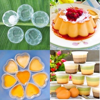 🌺 Set_ 50 Hộp làm Bánh FLan, Rau câu, có Nắp (Có 3 Loại)