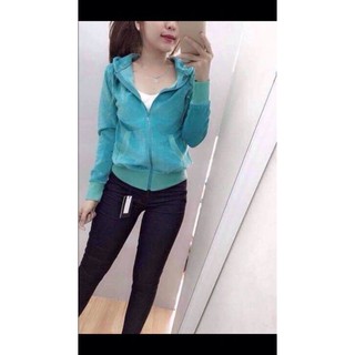 Áo khoác tuyết nhung có nón
