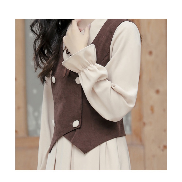 (Hàng có sẵn) Váy retro, áo gile dáng cổ điển, phong cách vintage, chất liệu dày dặn, đường may tinh xảo | BigBuy360 - bigbuy360.vn