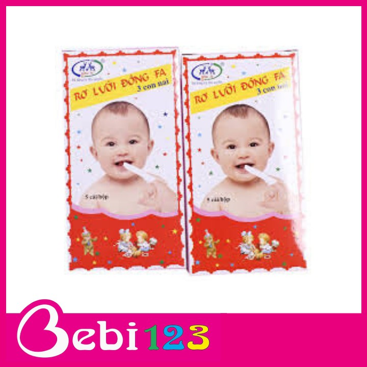 Set 5 hộp Gạc Rơ Lưỡi Vải Đông Fa Cho Bé