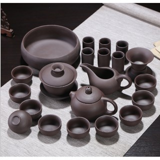 Bộ pha  và uống trà bằng gốm sứ cao cấp kèm hộp đựng sang trọng