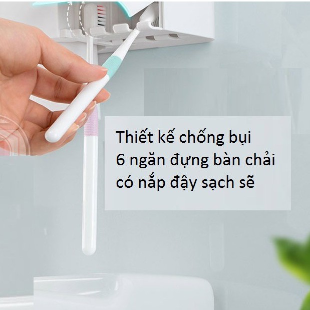 Bộ nhả kem đánh răng tự động kèm cốc từ tính kèm giá treo bàn chải OENON gắn tường sang trọng