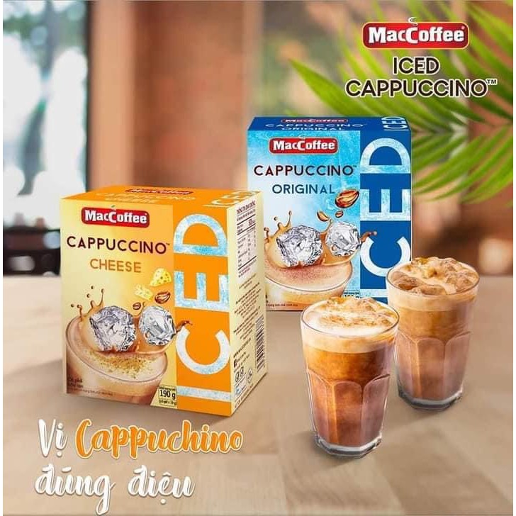 Cà Phê CAPUCHINO Vị Truyền Thống và Fomai- Dây 10 gói