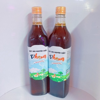 Mật ong hoa nhãn Vhoney chai 500ml