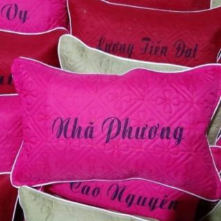 Gối in tên bé đi học