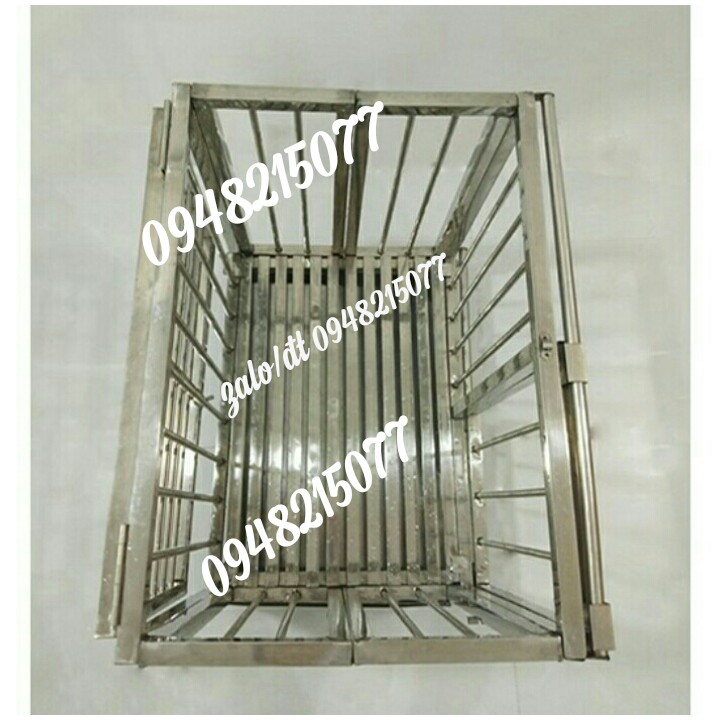 Chuồng chó xếp gọn thông minh 80x50x65 phù hợp cún 15kg quay lại, inox cao cấp dày dặn