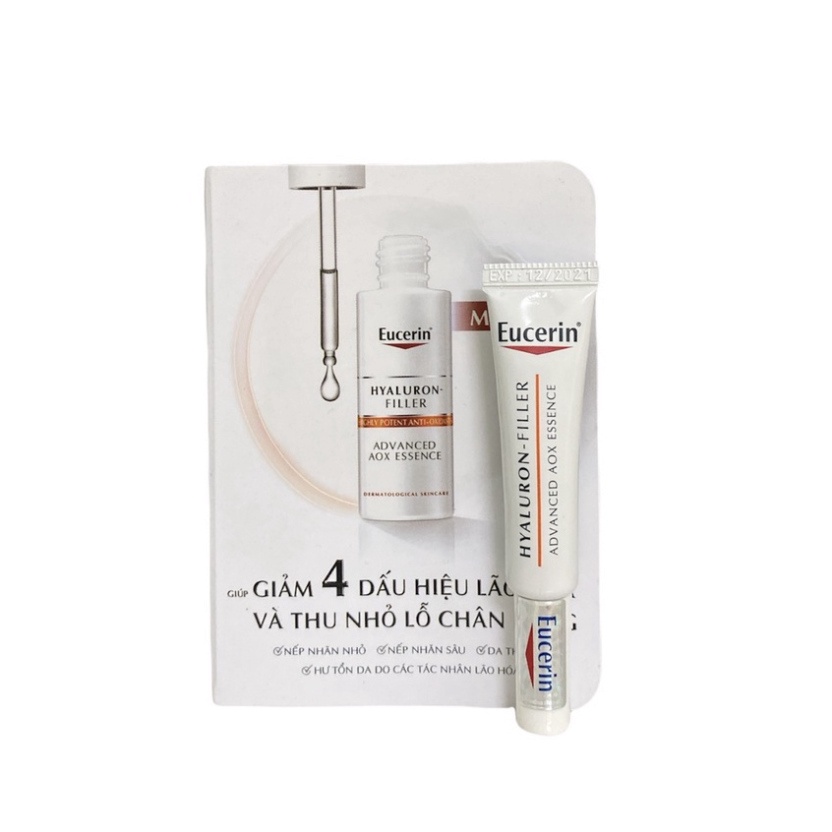 Sample Tinh Chất Cấp Ẩm Giúp Giảm Dấu Hiệu Lão Hóa Eucerin Hyaluron-Filler Advanced AOX Essence Serum 5ml