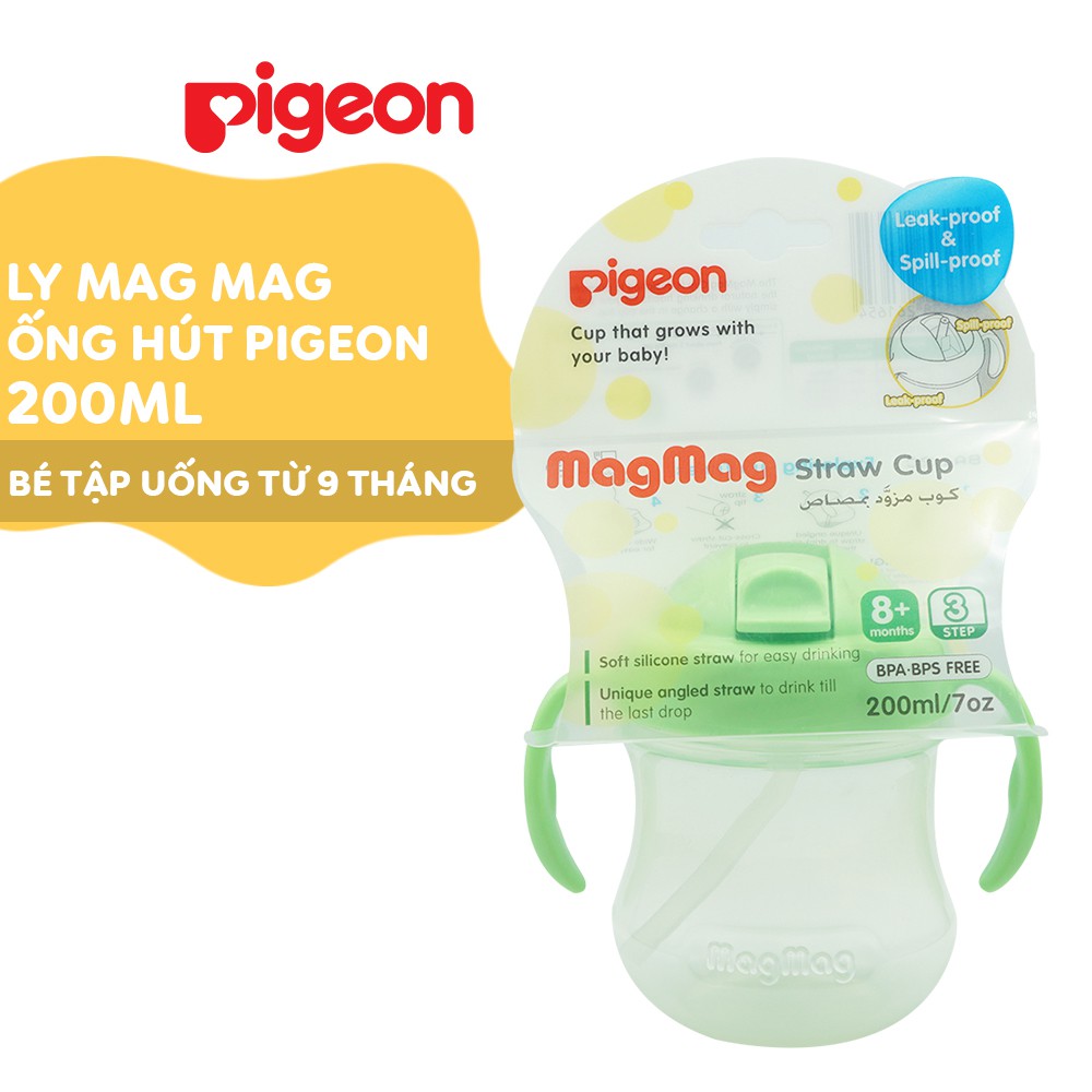 Ly Mag Mag ống hút 200ml Pigeon