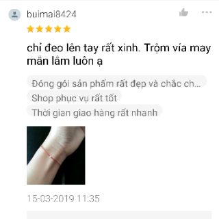 (cam kết hàng chuẩn) Dây chỉ may mắn Thái Lan NK
