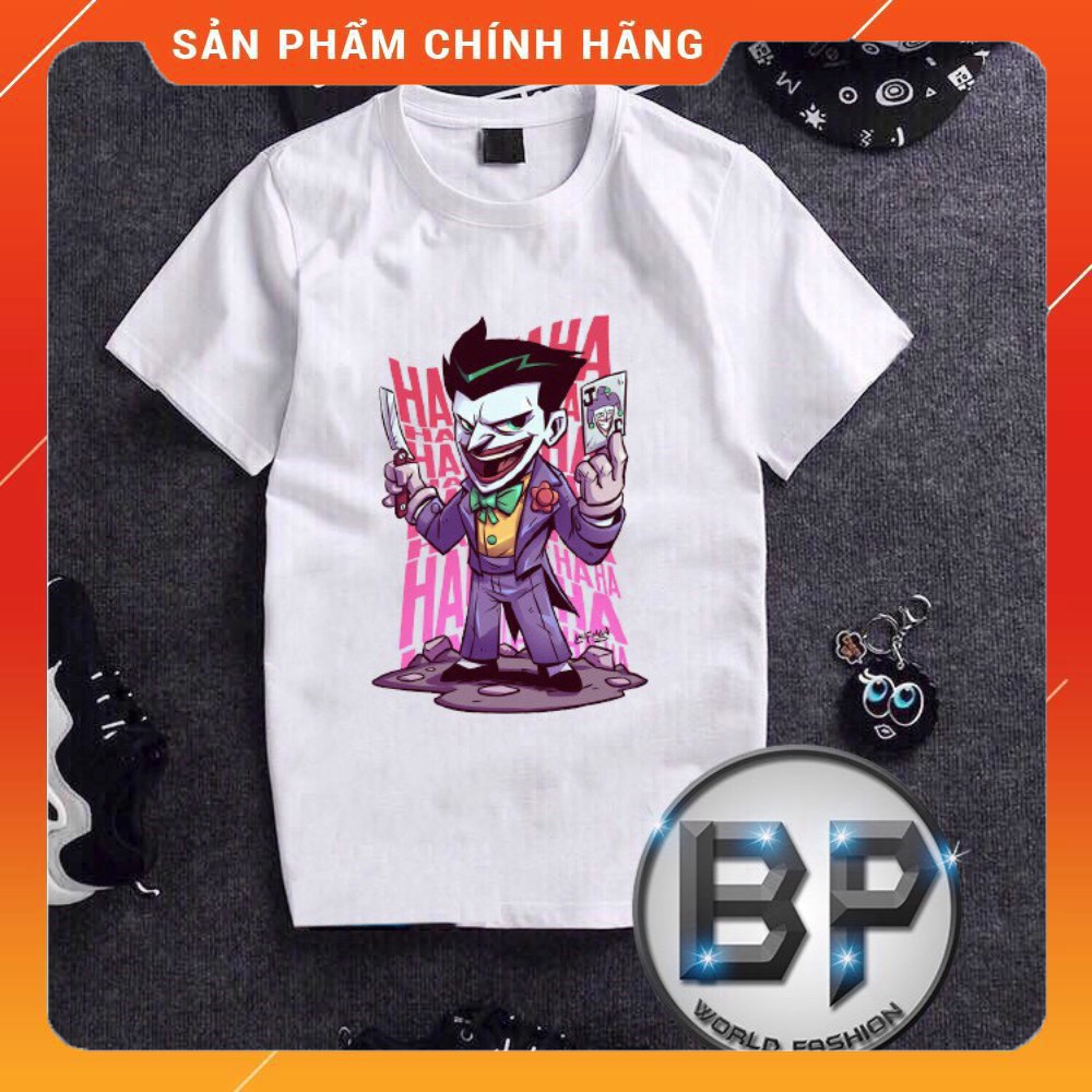 [Hàng Đẹp] Áo thun trắng JOKERRRRRR HAHAHA in nhiệt 3D nét căng