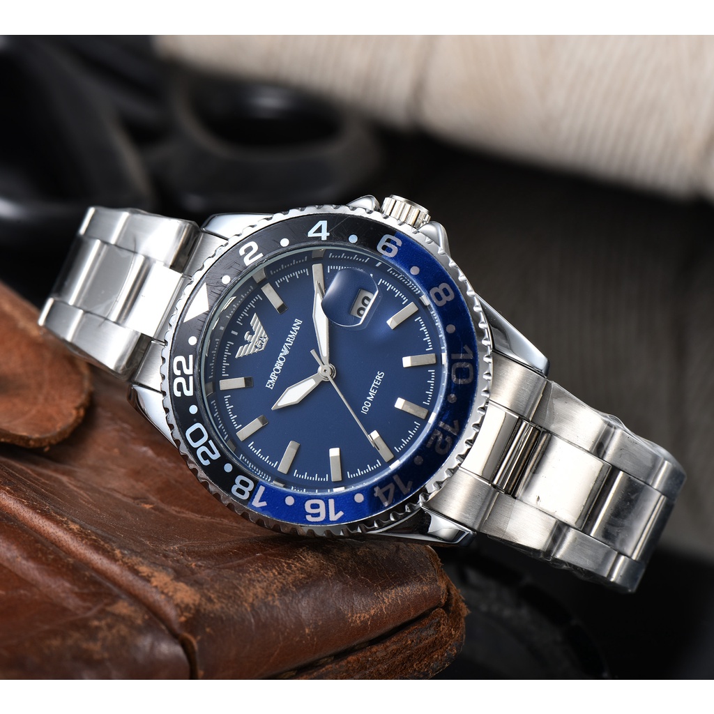 Đồng hồ Armani bằng thép thiết kế đơn giản sang trọng dành cho nam