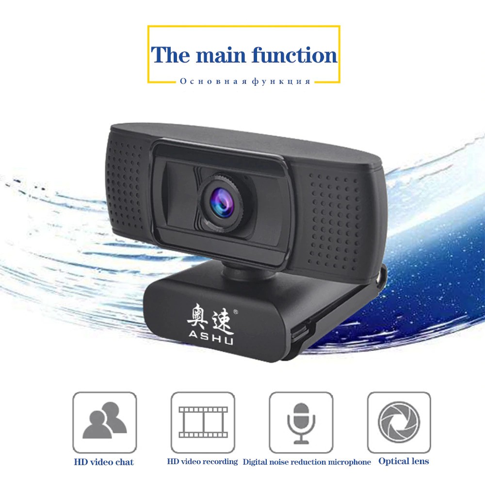Webcam Ashu H601 1080p Hd Kèm Mic | BigBuy360 - bigbuy360.vn