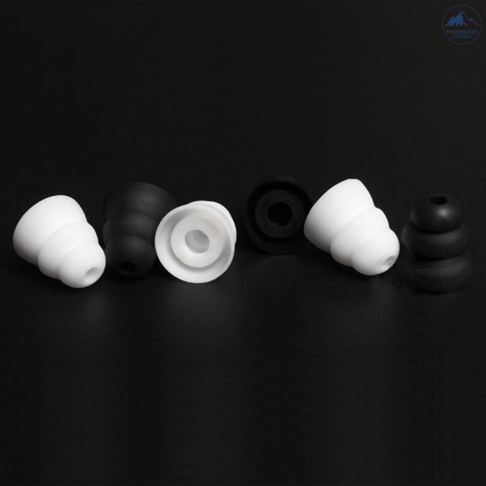 Set 3 cặp 6 miếng nút bọc tai nghe nhét tai bằng silicon 3 lớp | BigBuy360 - bigbuy360.vn