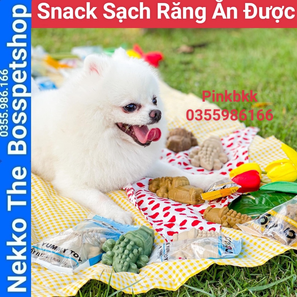 Snack Sạch Răng Cá Sấu pet2go 18g⚡NỘI ĐỊA THÁI LAN⚡ Nhập Trực Tiếp Thái Lan Không Qua Trung Gian.