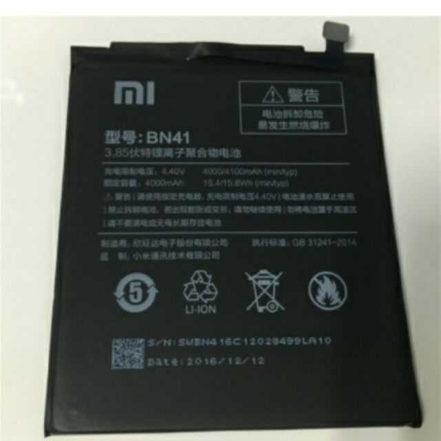 Pin Xiaomi Redmi Note 4 BN41