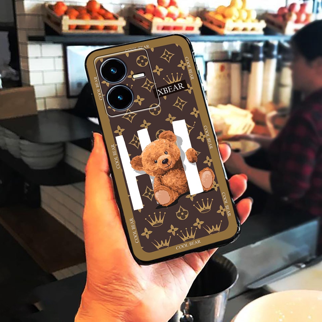 Ốp lưng Vivo Y22S 2022 - Bảo vệ camera  in hình cao cấp mẫu kẻ caro,mikenbe@r siêu hot