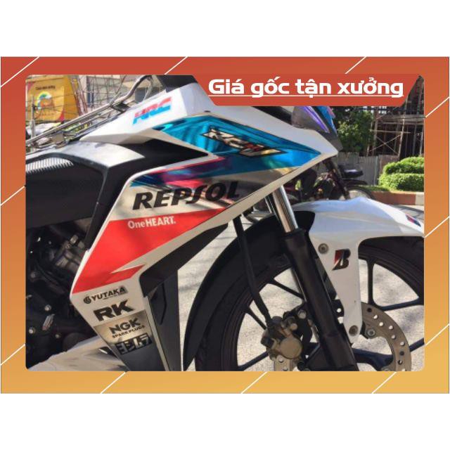 Tem rời winner Repsol chất liệu Crom cao cấp