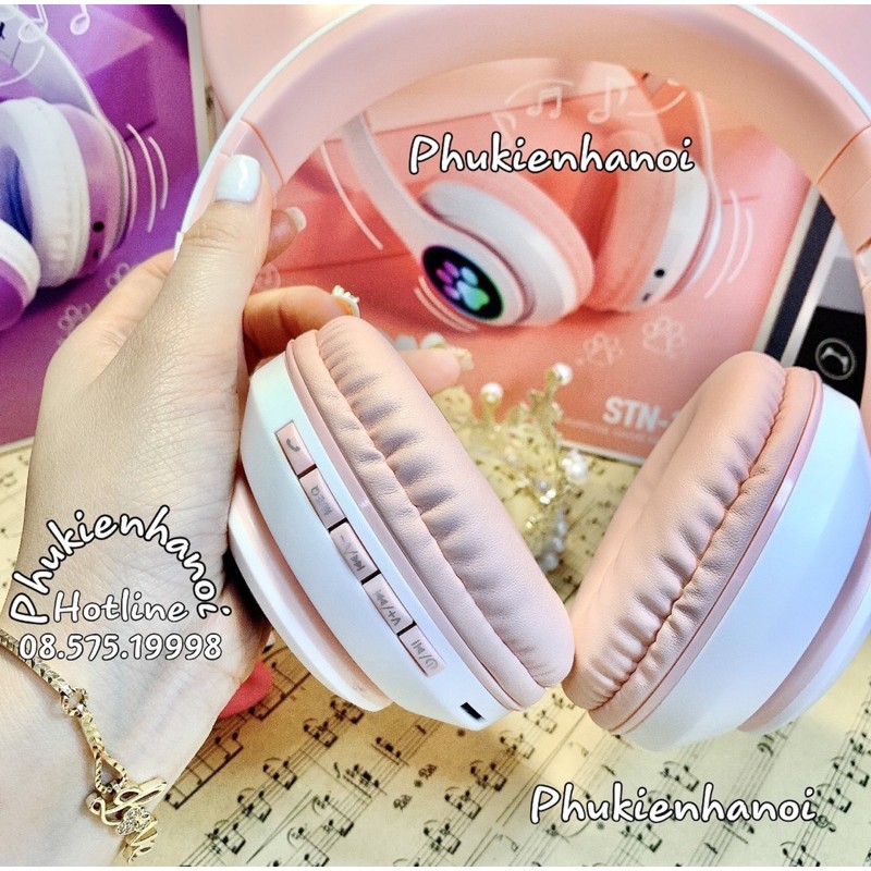 Tai Nghe Mèo Không Dây , Chụp Tai Mèo STN28 , Bluetoth 5.0 , Có mic đàm thoại | BigBuy360 - bigbuy360.vn