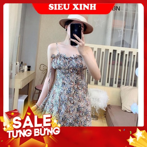 -HÀNG NHẬP KHẨU  Đầm Hoa Nhí | Đầm Ulzzang Váy 2 Dây Chun Ngực Cao Cấp Order Quảng Châu tận xưởng Liên hệ mua hàng 084.2